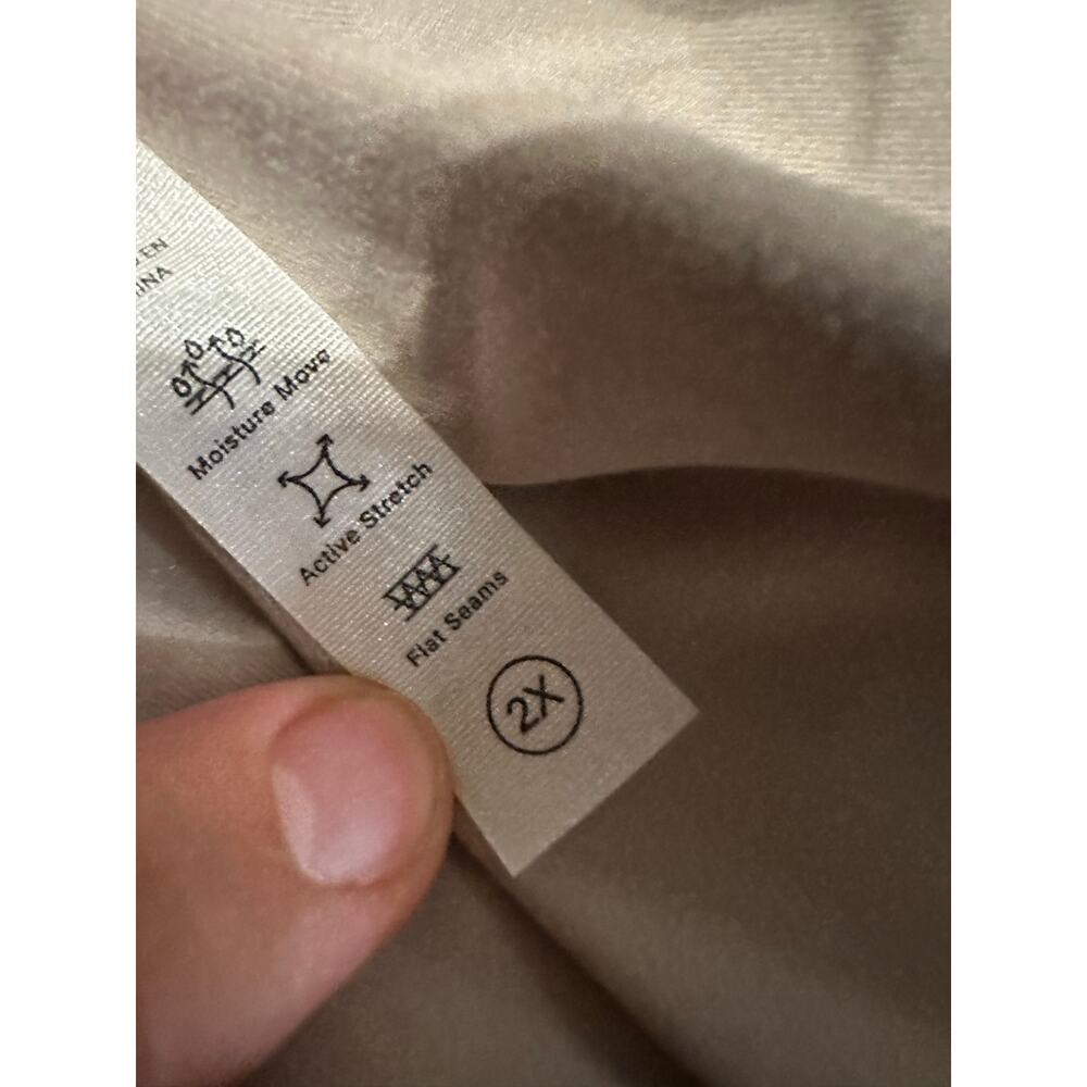 Kinesis Women's Black Cream Animal Print Active Stretch Leggings Size 2X NWT - Picture 6 of 6